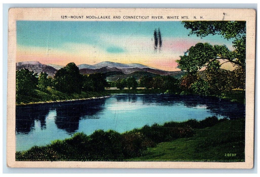 1937 Mount Moosilauke Connecticut River White Mountain New Hampshire NH Postcard