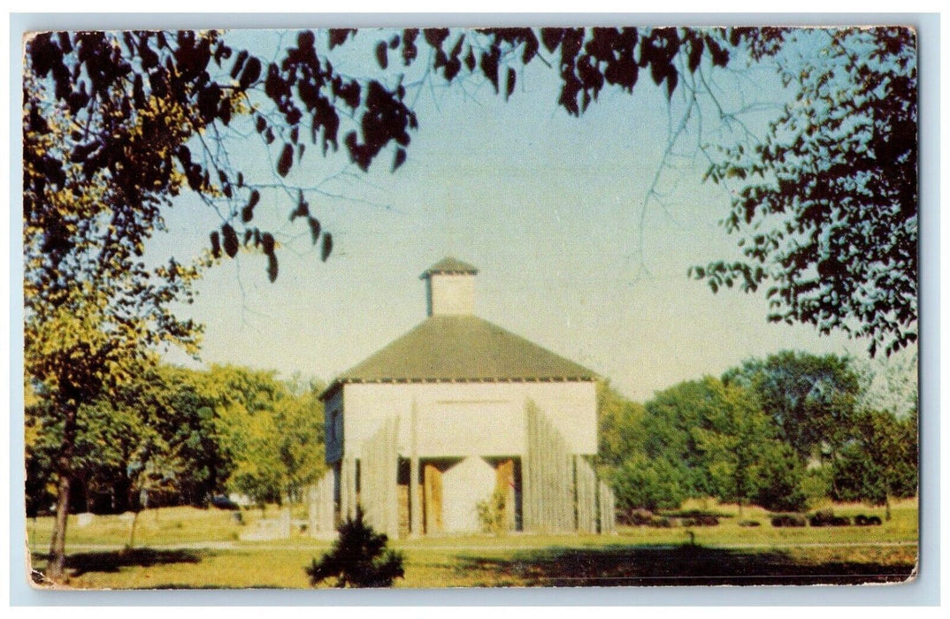 Blockhouse Old Port Crawford Prairie Du Chien Wisconsin WI Vintage Postcard