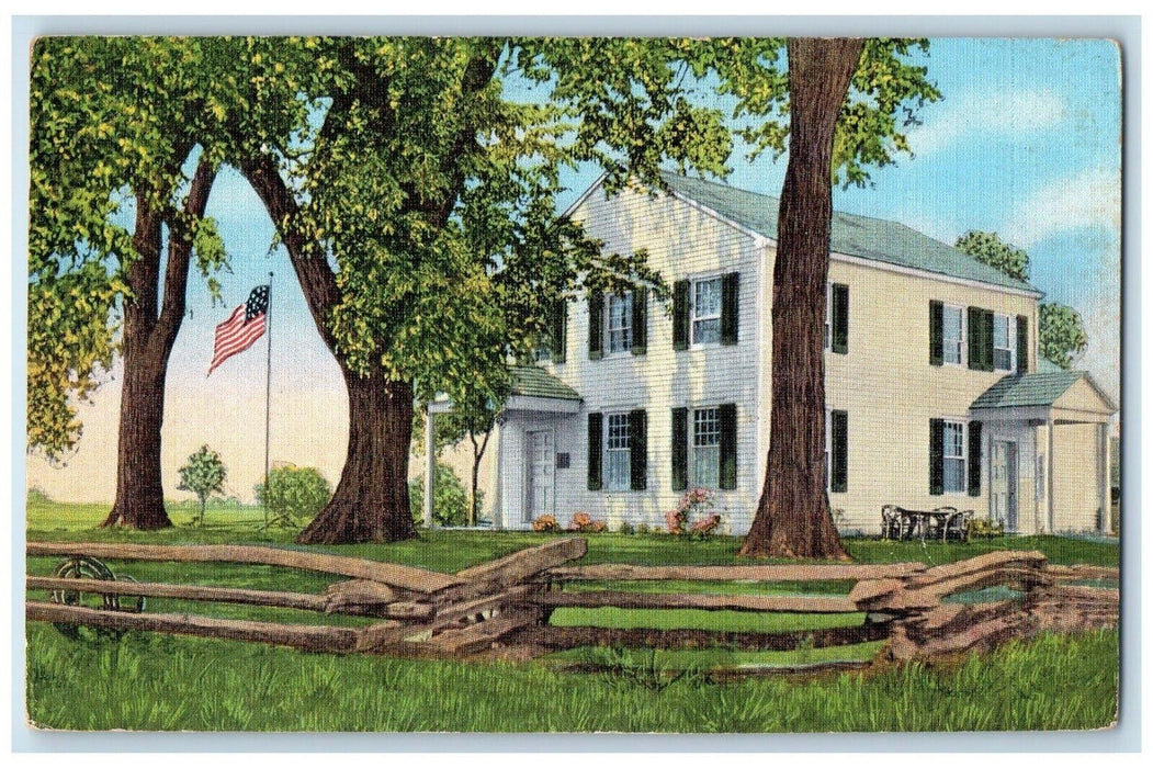 View Of Old Indian Agency House Fort Winnebago Portage Wisconsin WI Postcard