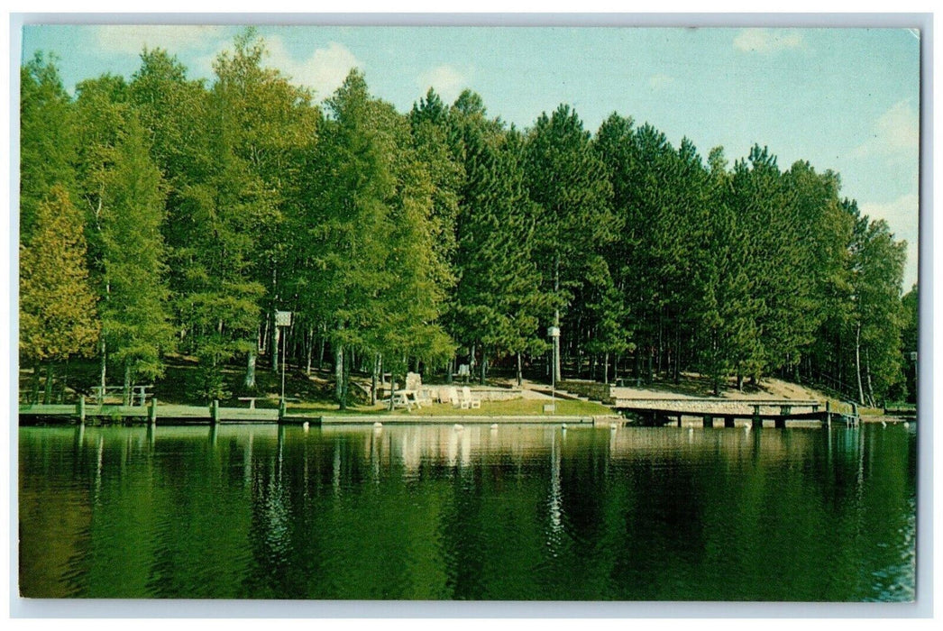 Westphal's Northwood Resort Little Muskie Lake Park Falls Wisconsin WI Postcard