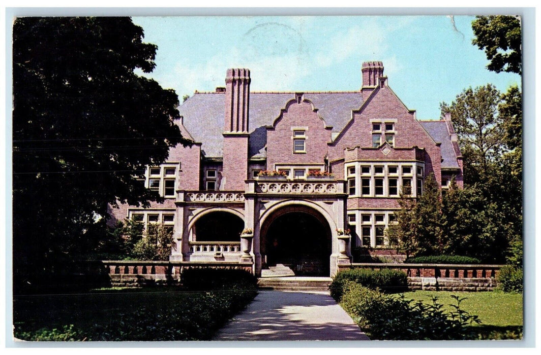 1970 Oshkosh Museum Exterior Scene Wisconsin WI Vintage Posted Postcard