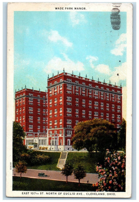 1934 Wade Park Manor East 107th Street Cleveland Ohio OH Posted Postcard