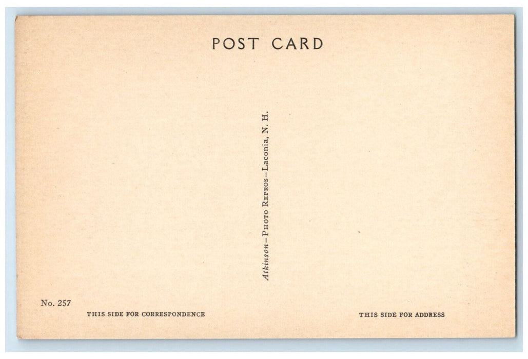 c1940's Public Library Franklin New Hampshire NH Atkinson Photo Repros Postcard