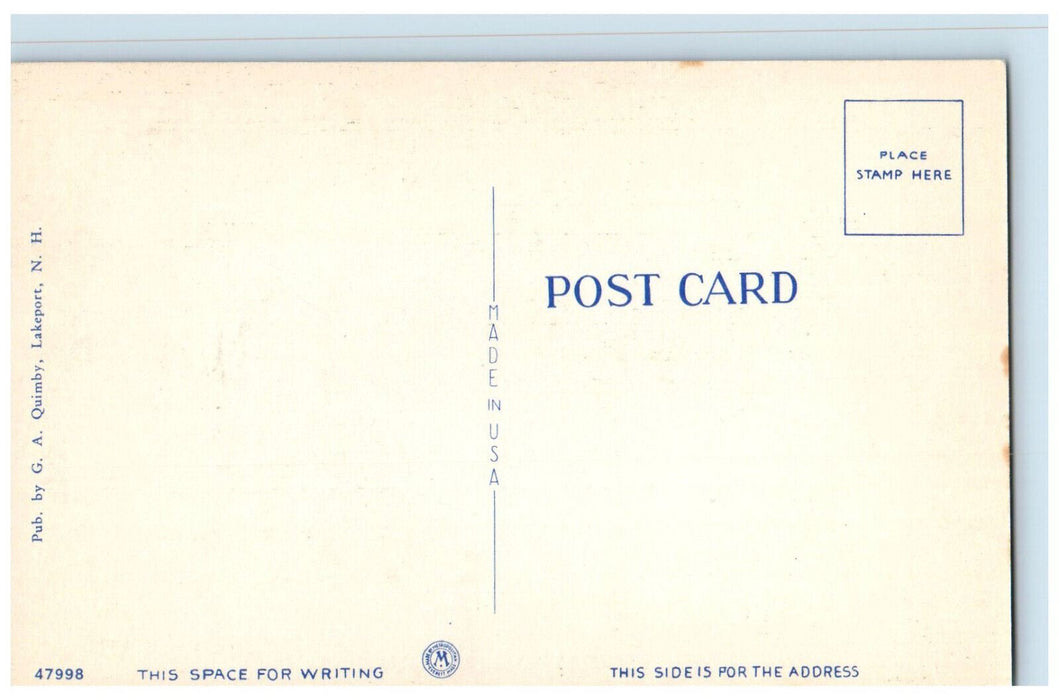 c1950's The Broads Lake Winnipesaukee White Mts. New Hampshire NH Postcard