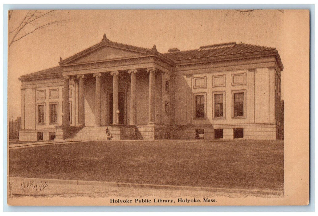 c1910 Holyoke Public Library Holyoke Massachusetts MA Unposted Postcard