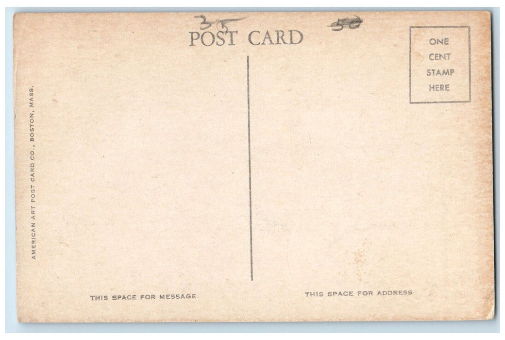 c1940's Public Library Winchester Massachusetts MA Unposted Postcard