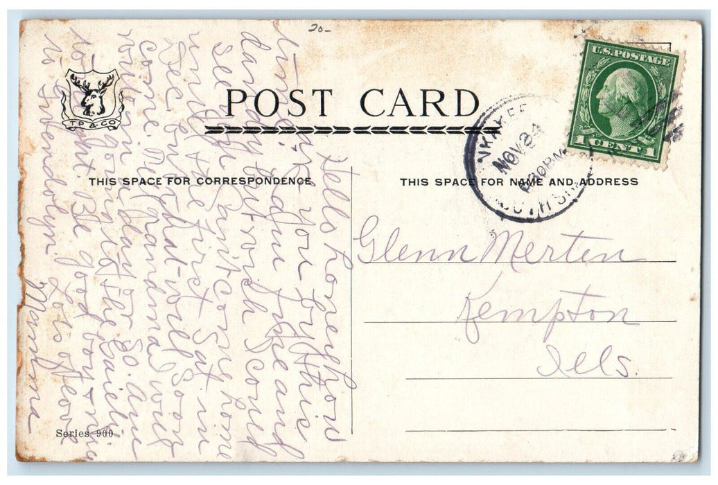 c1910's Valentine Childrens Pantry Sign Board Posted Antique Postcard