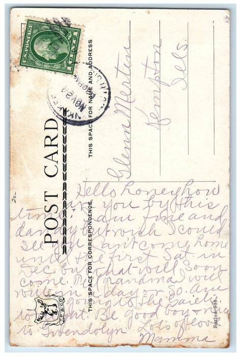 c1910's Valentine Childrens Pantry Sign Board Posted Antique Postcard