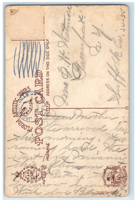 1914 Laura Street YMCA Building Jacksonville Florida FL Antique Postcard