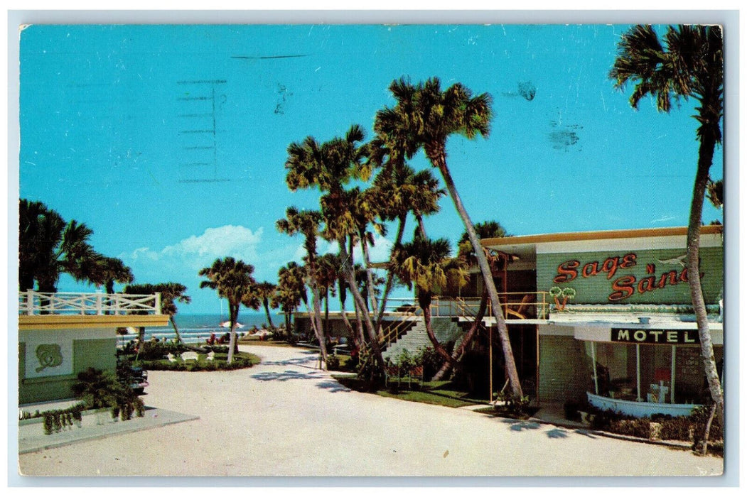 1960 Sage N Sand Vacation Villa Daytona Beach Florida FL Posted Postcard