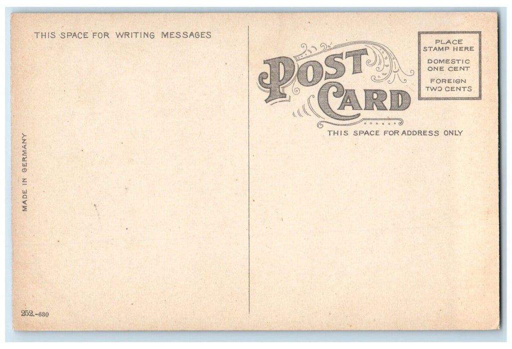 c1910's Union Depot Railroad Train Scene Pueblo Colorado CO Antique Postcard