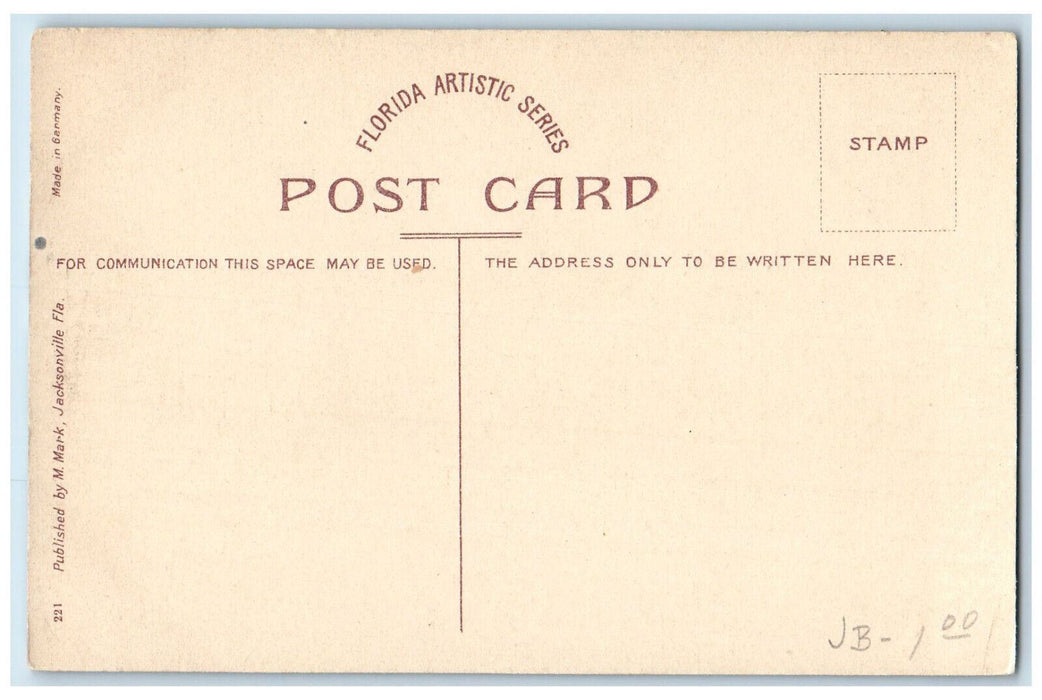 c1910 Arriving at Palm Beach Florida FL Florida Artistic Series Postcard