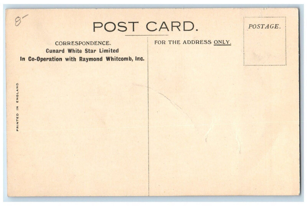 c1920 Cunard White Star Co Operation Raymond Whitcomb Steamer New York Postcard