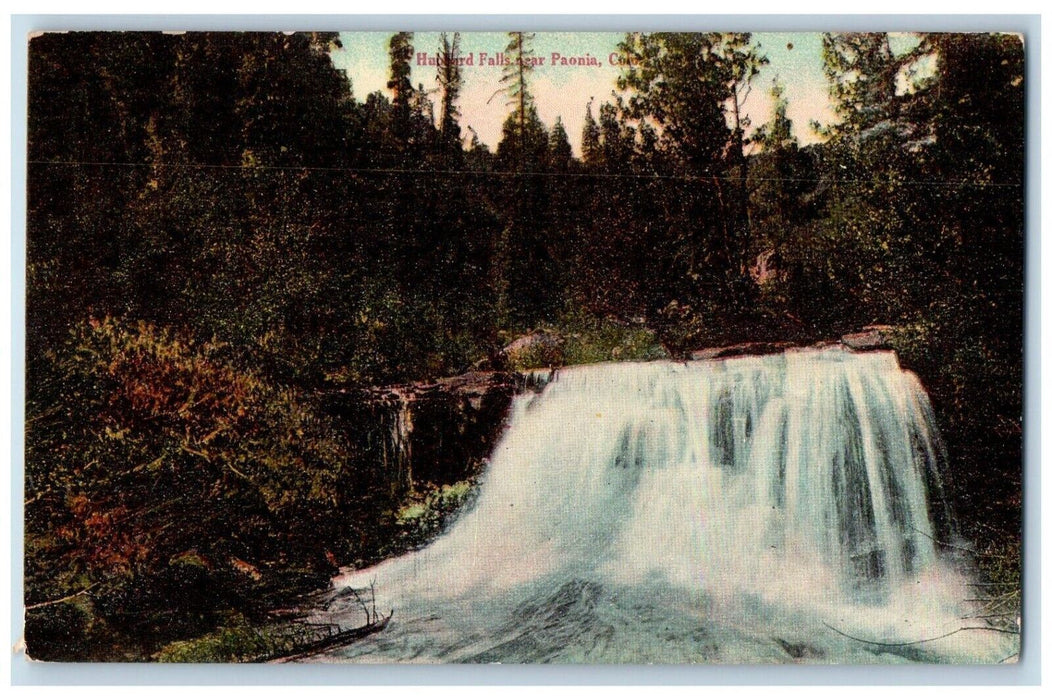 c1910's Hubbard Water Falls Nature View Near Paonia Colorado CO Antique Postcard
