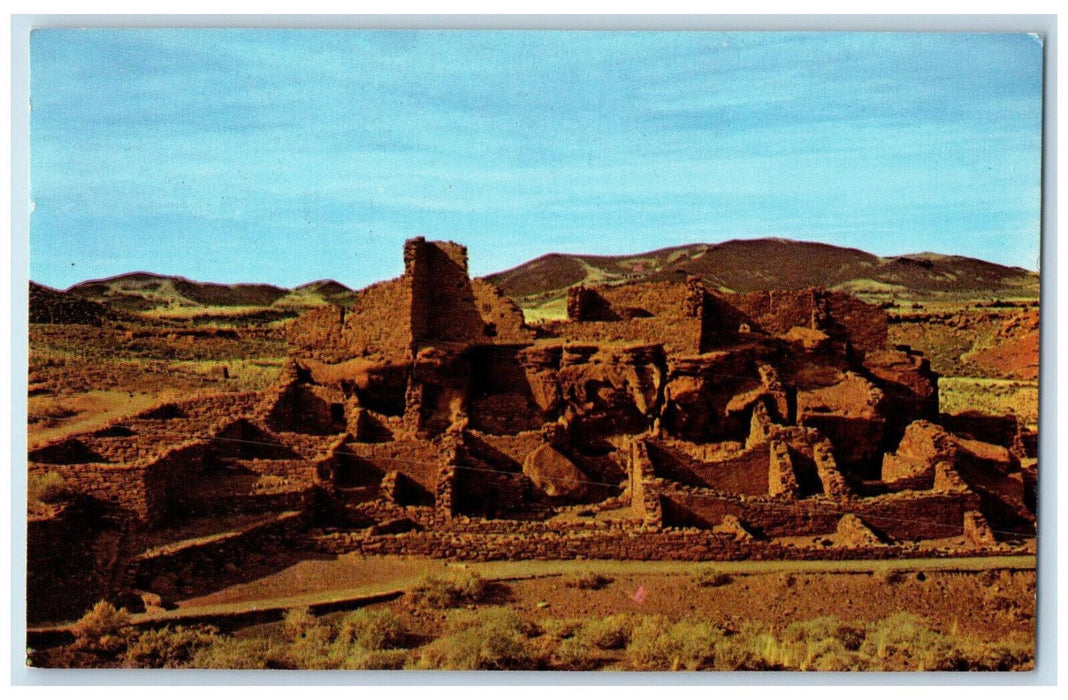 c1950's Wupatki Ruin Containing 100 Room at Flagstaff Arizona AZ Postcard