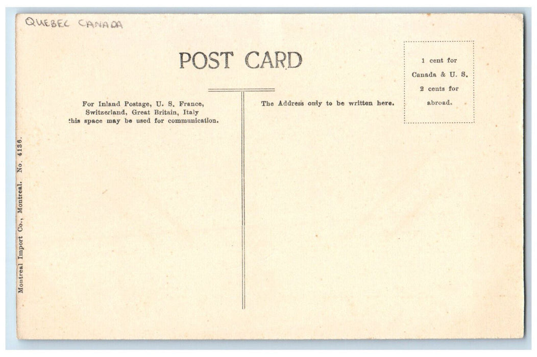c1940's Hotel Commercial Roberval Quebec Canada Unposted Vintage Postcard