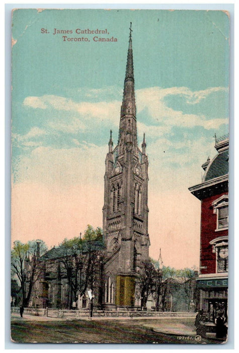 c1910 St. James Cathedral Toronto Canada Unposted Antique Postcard