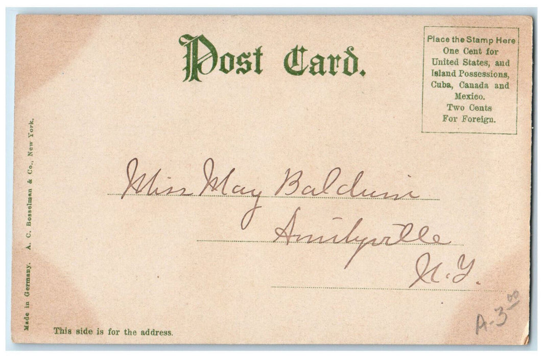 c1905 Car Barn Consolidated Street Railway Co. Worcester MA Postcard