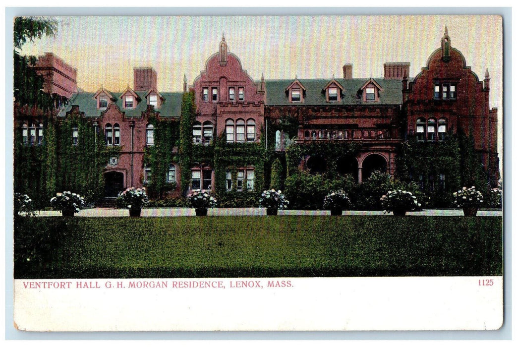 c1905 Ventfort Hall G.H. Morgan Residence Lenox Massachusetts MA Postcard