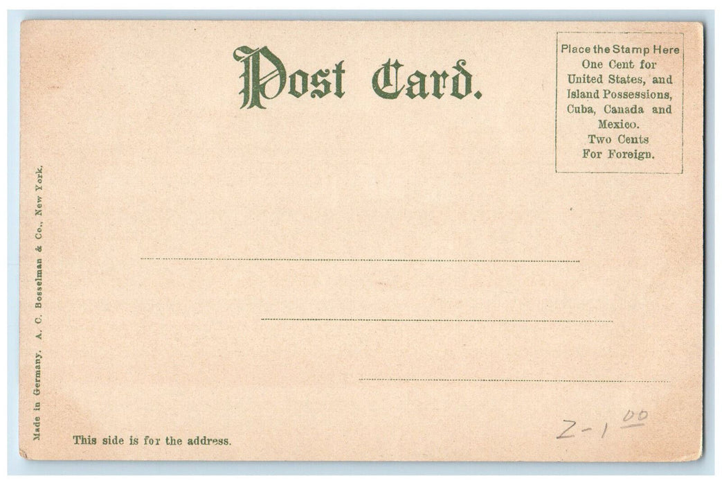 c1905 Ventfort Hall G.H. Morgan Residence Lenox Massachusetts MA Postcard