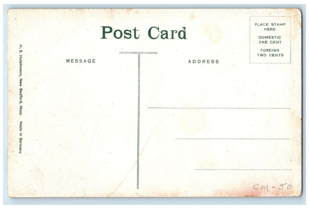 c1910 Rogers School Fairhaven Massachusetts MA Antique Unposted Postcard