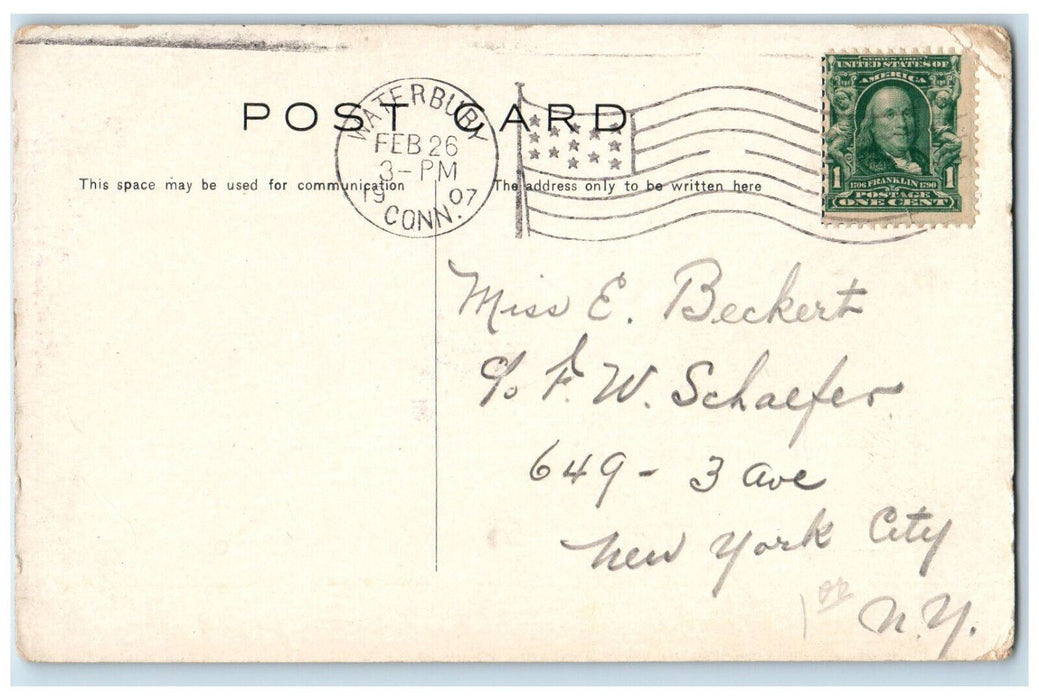 1907 Multiview Rathskeller of New American House Boston MA Antique Postcard