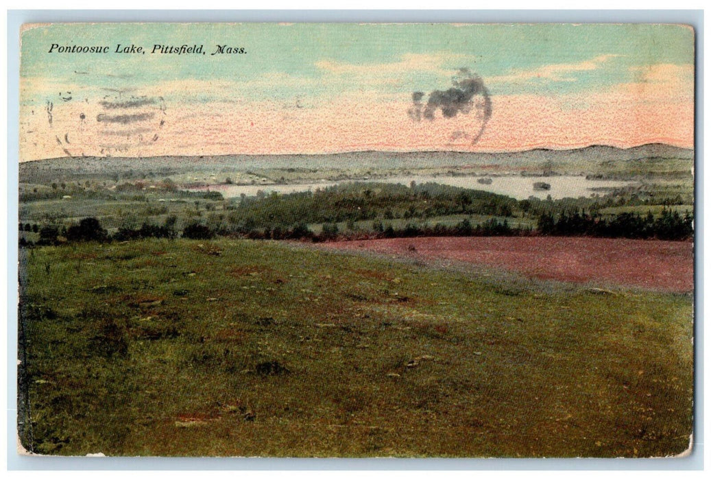 1910 Pontoosuc Lake Pittsfield Massachusetts MA Posted Antique Postcard