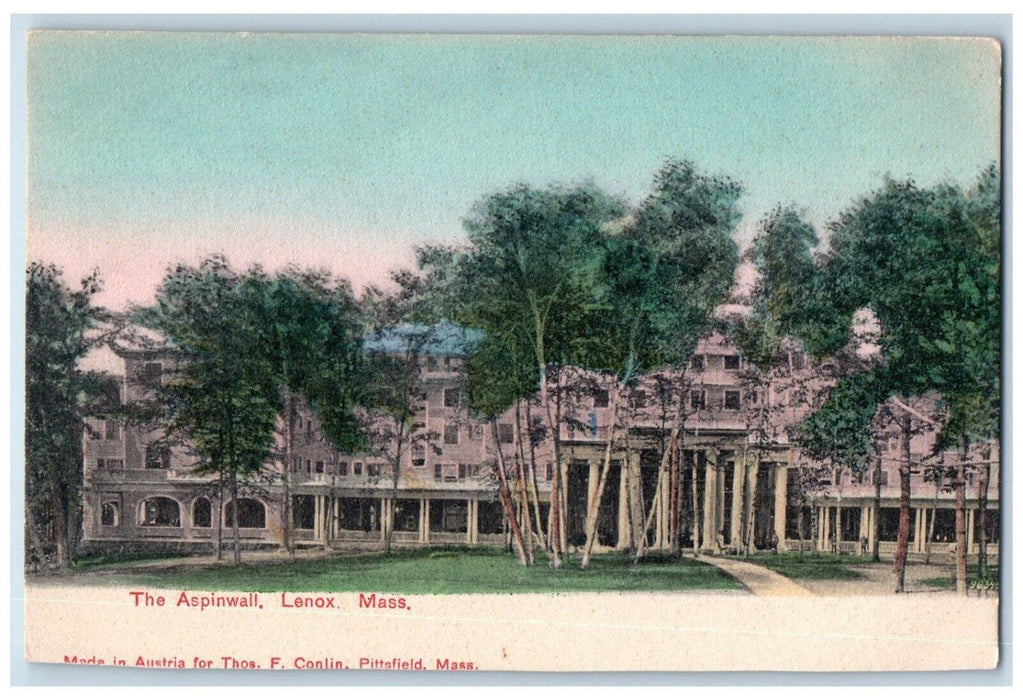 c1905 The Aspinwall Lenox Massachusetts MA Antique Unposted Postcard