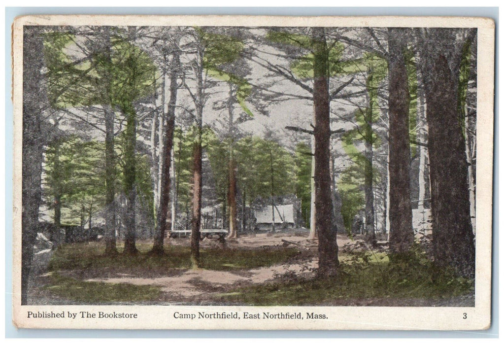 1921 Camp Northfield East Northfield Massachusetts MA Antique Postcard