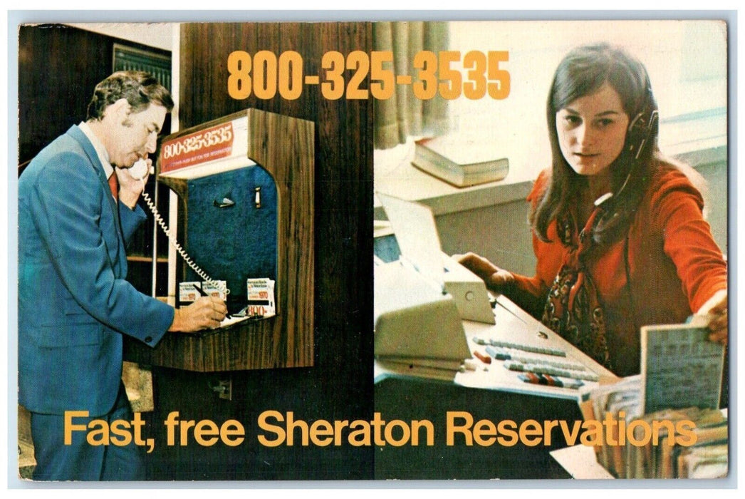 1971 Sheraton Hotels Motor Inns Advertisement Waverley RI Posted Postcard