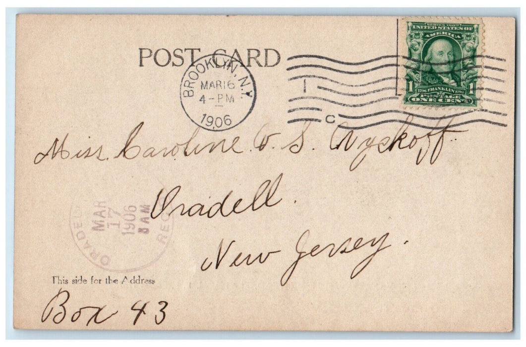 1906 John G. Vanderveer Homestead Flathbush L.I. NY RPPC Posted Photo Postcard
