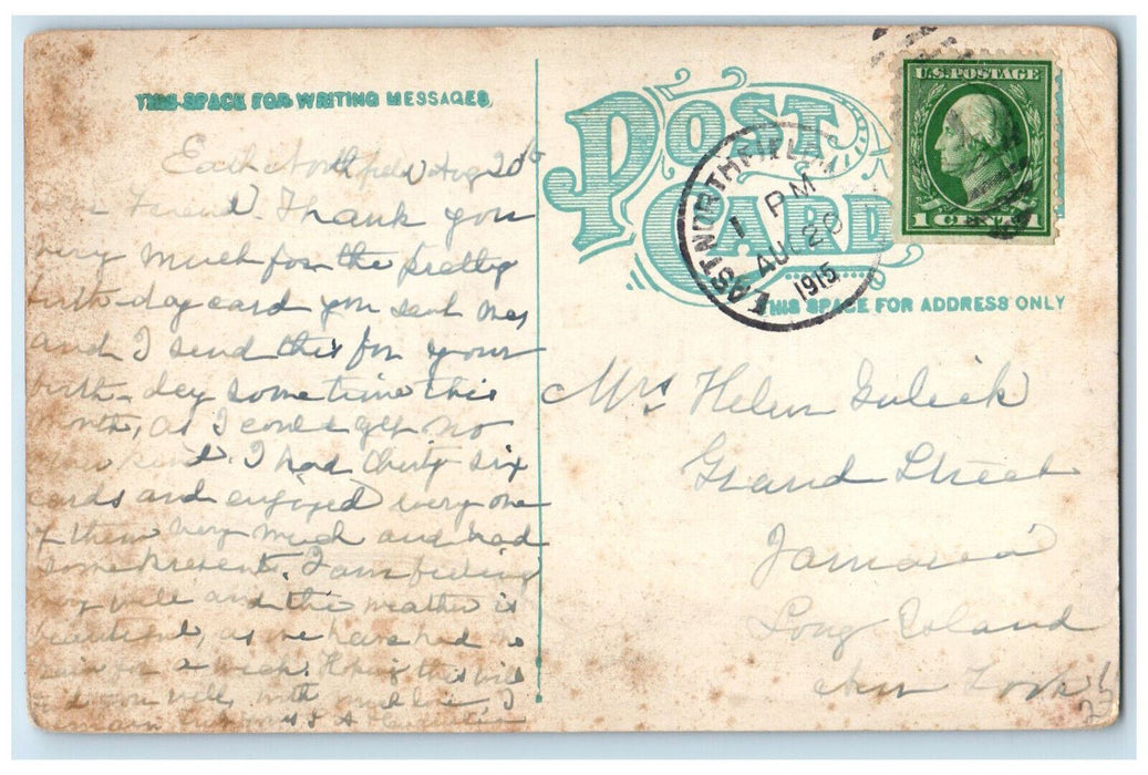 1915 Skinner Gymnasium East Northfield Massachusetts MA Antique Postcard