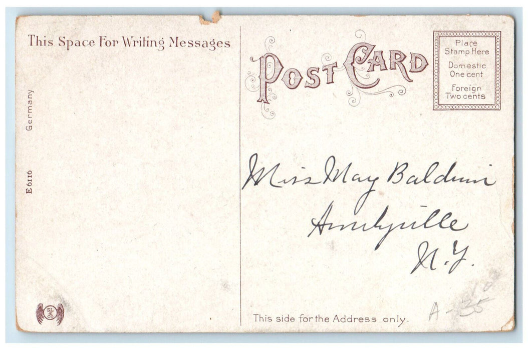 c1910 Big Tower Institute Park Worcester Massachusetts MA Antique Postcard