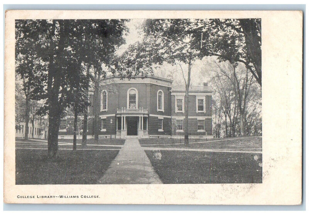 c1905 College Library Williams College Williamstown Massachusetts Postcard
