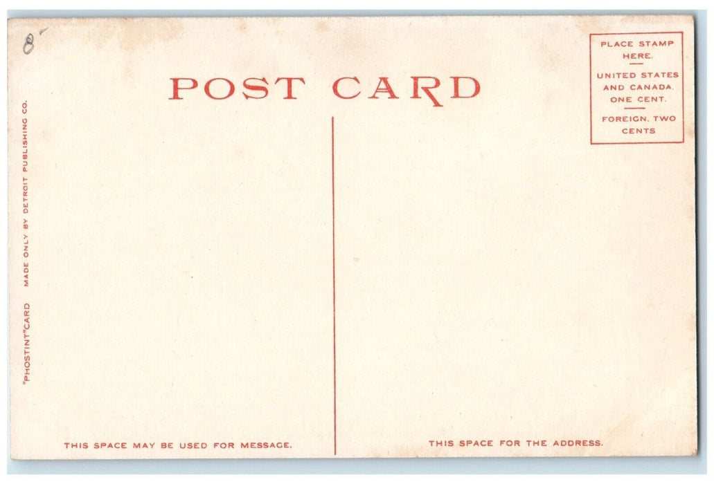 c1910 STR Doris Lake Placid Adirondack Mountains Steamer Ship Cruise Postcard