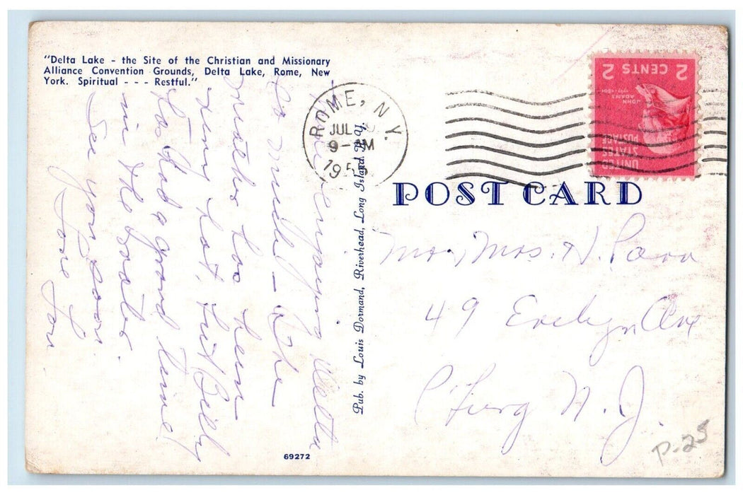 1955 Site of Christian Missionary Alliance Convention Grounds NY Postcard