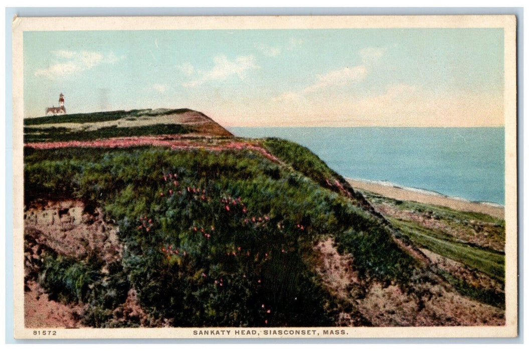 c1940's Sankaty Head Siasconset Massachusetts MA Phostint Unposted Postcard