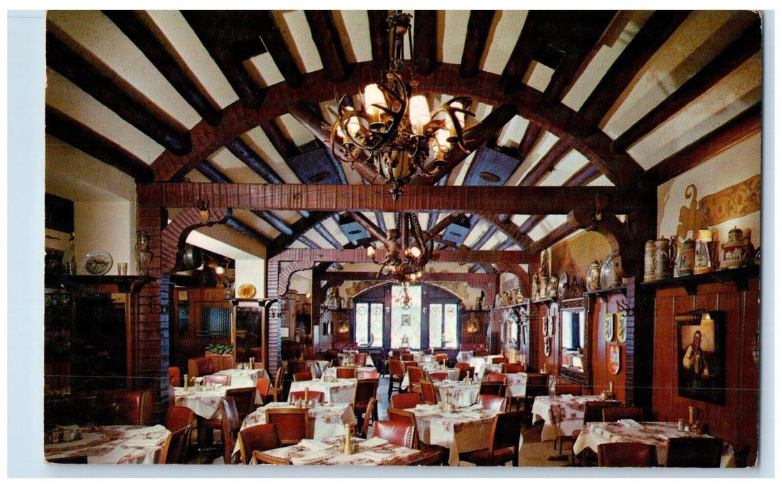c1960's Interior Dining Karl Ratzsch's Restaurant Milwaukee WI Postcard