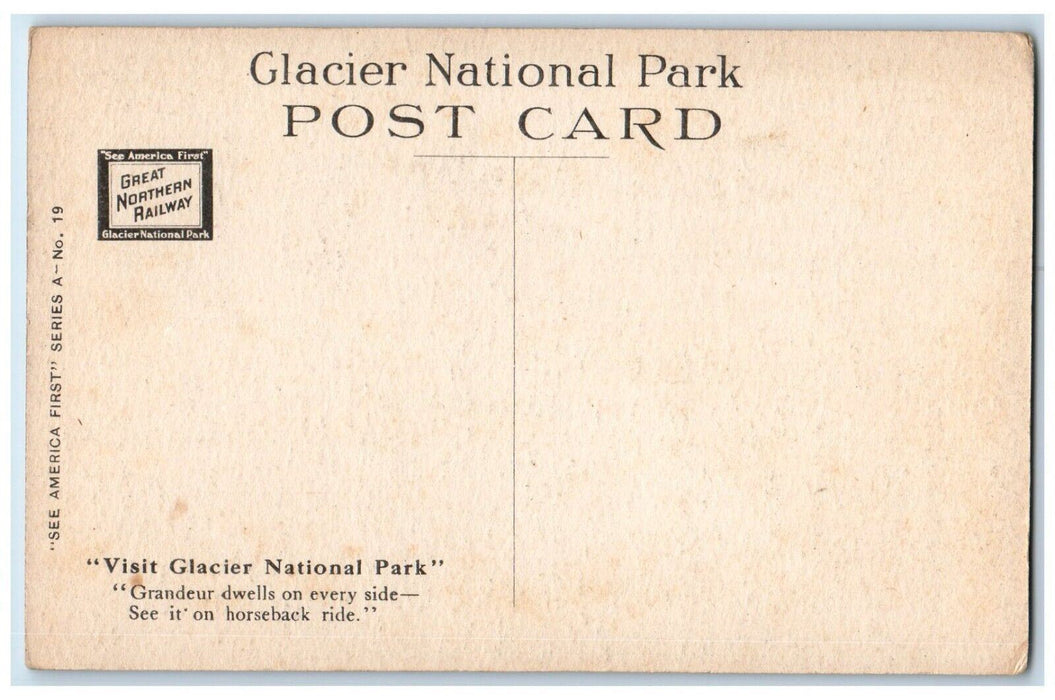 c1940's Climbing Blackfeet Glacier Glacier National Park Montana MO Postcard