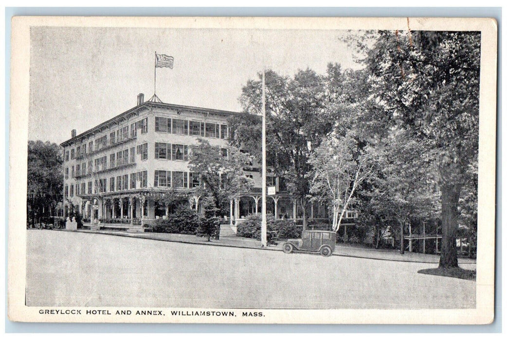 c1936 Greylock Hotel Annex Williamstown Massachusetts Vintage Antique Postcard