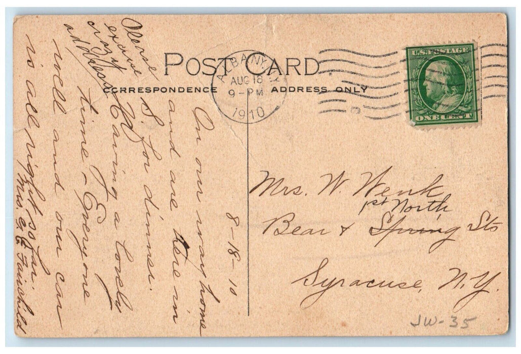 1910 Tuckermans Bridge River Stockbridge Massachusetts Vintage Antique Postcard