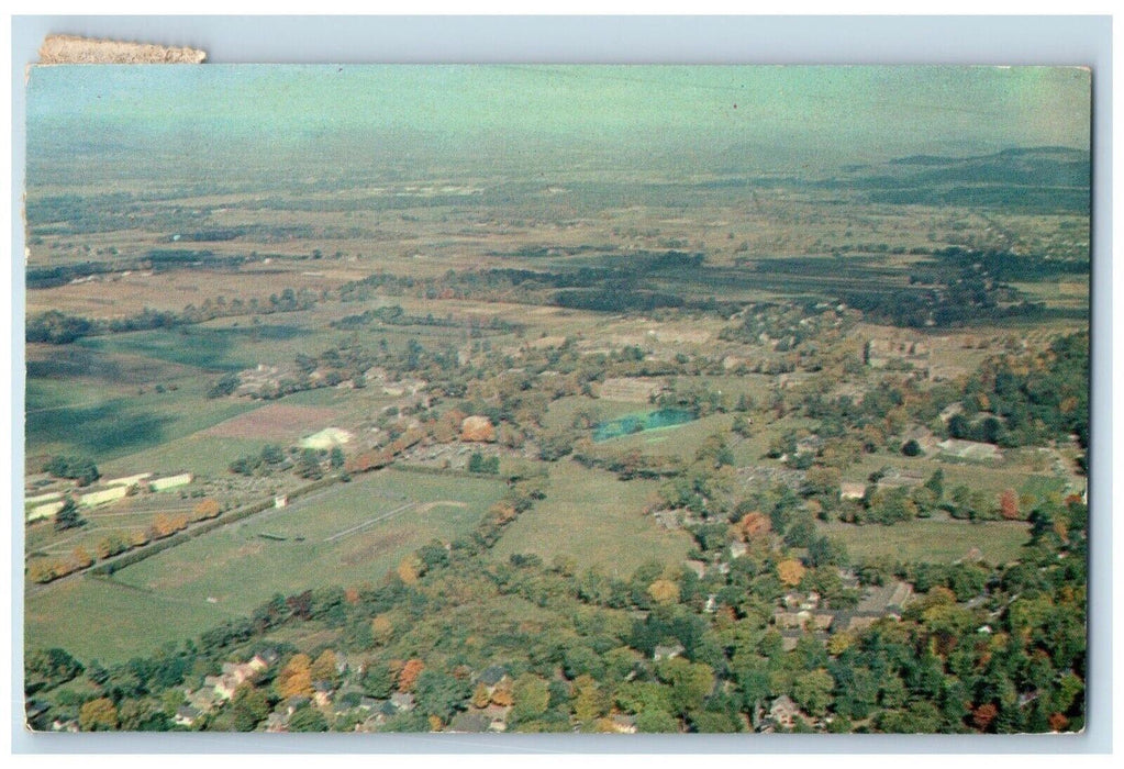 1960 Aerial View University Massachusetts Amherst Massachusetts Vintage Postcard