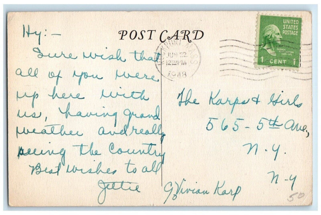 1948 Family Dining Room Lee Mansion Marblehead Massachusetts Painting Postcard
