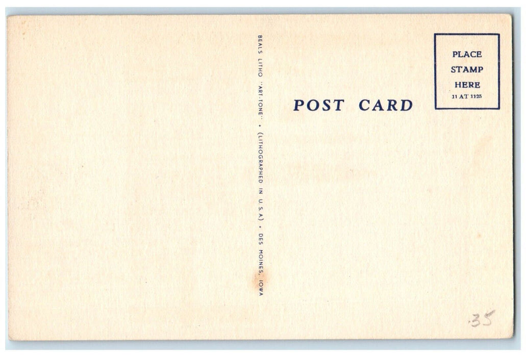A Corner Of The Garden Room Younkers Tea Room Des Moines Iowa IA Postcard