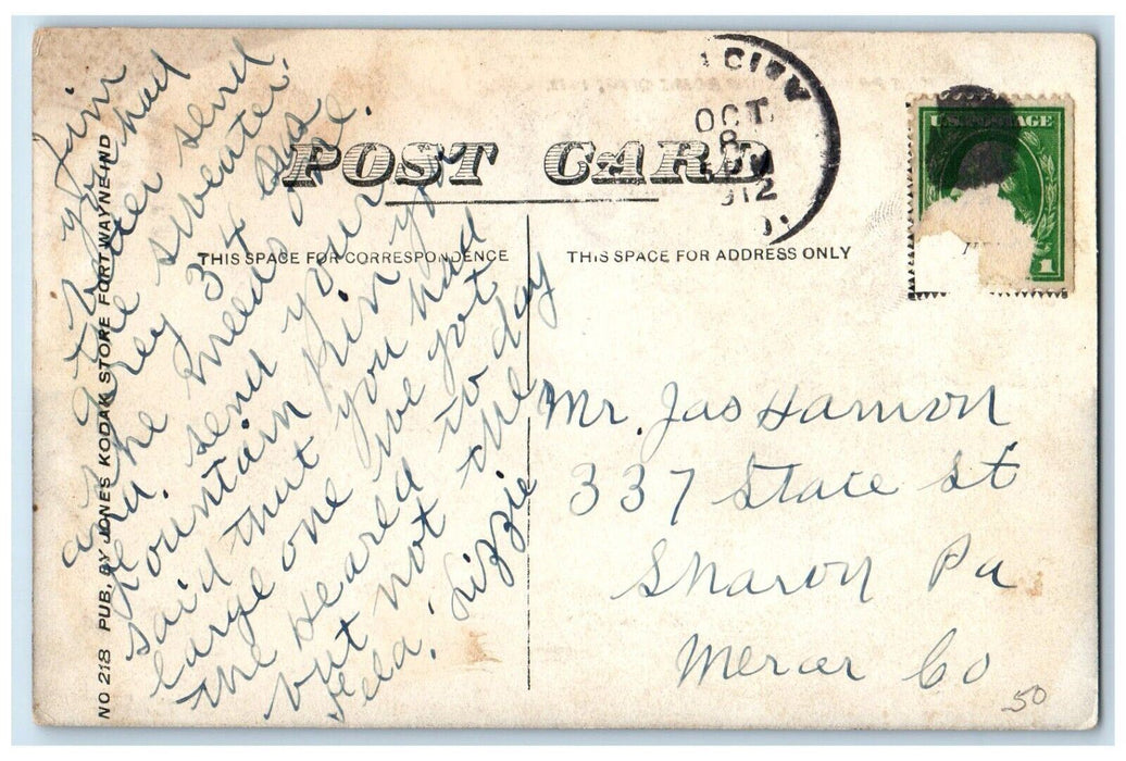 1912 View Of Kneipp Sanitarium Rome City Indiana IN Antique Posted Postcard