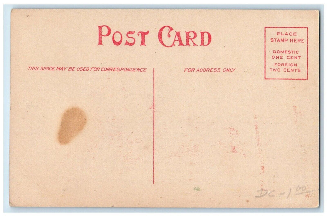 c1910's Christian Chruch Exterior Scene Monticello Indiana IN Antique Postcard