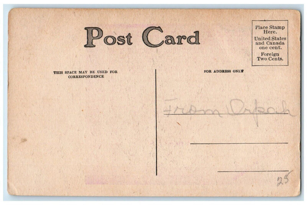 c1910's Railway Exchange Building Exterior Scene Chicago Illinois IL Postcard