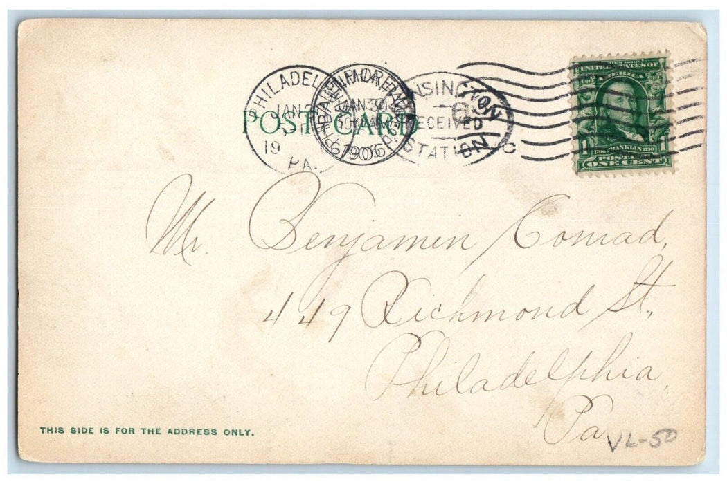 1906 General Offices Exterior Building Street Car Baltimore Maryland MD Postcard