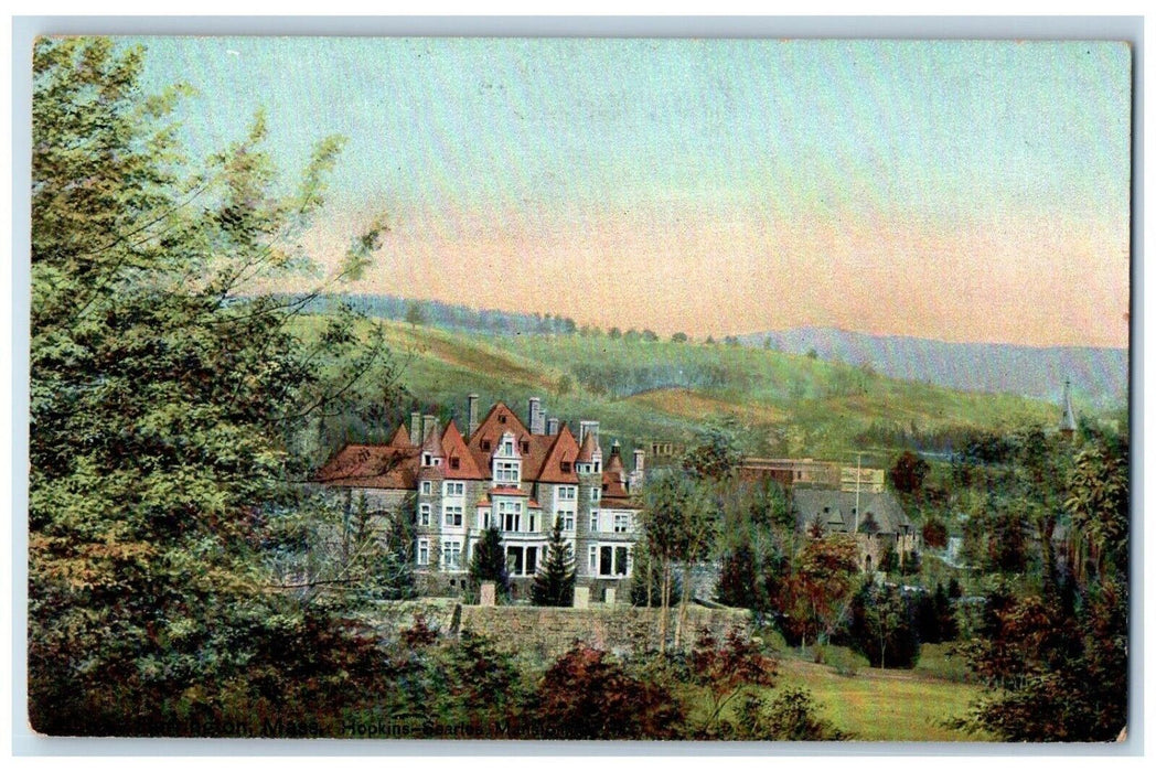 c1910 Searles Mansions Hopkins Great Barrington Massachusetts Vintage Postcard