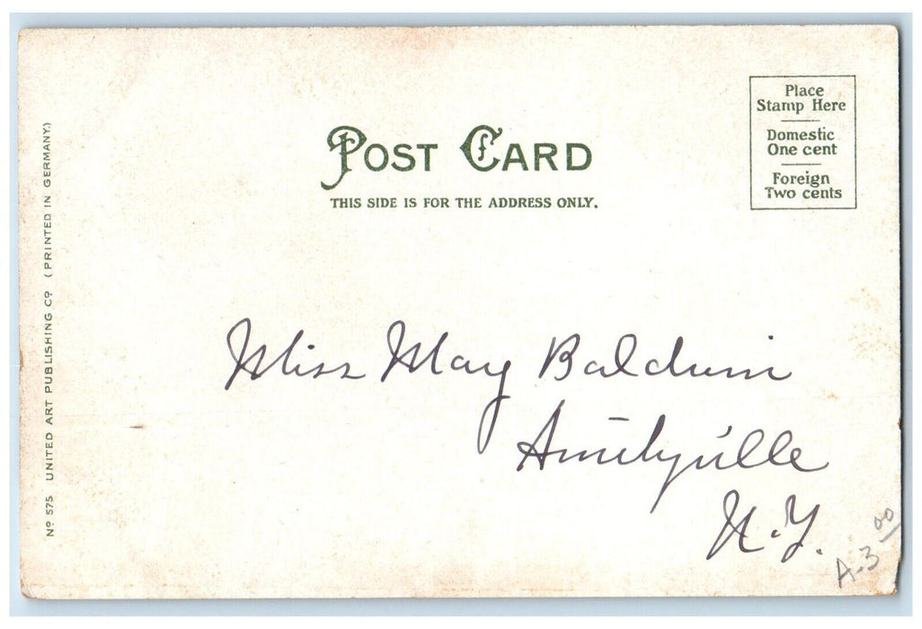 c1905 Harrington Corner Park Street Trolley Worcester Massachusetts MA Postcard